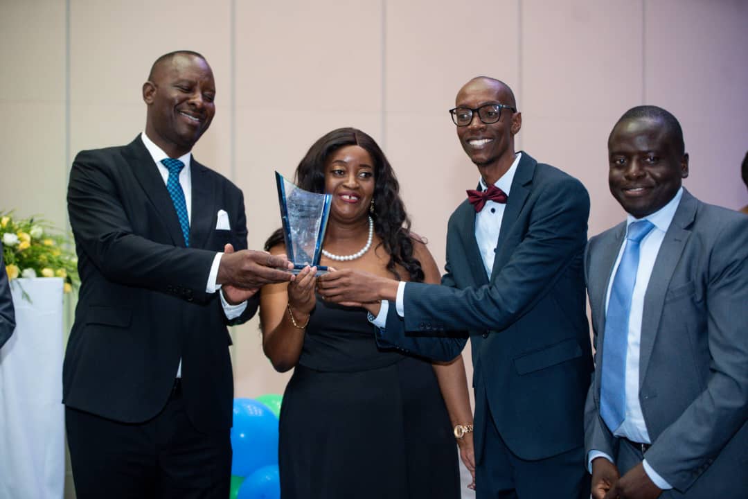 NWWSSCL leaders receiving an industry award
